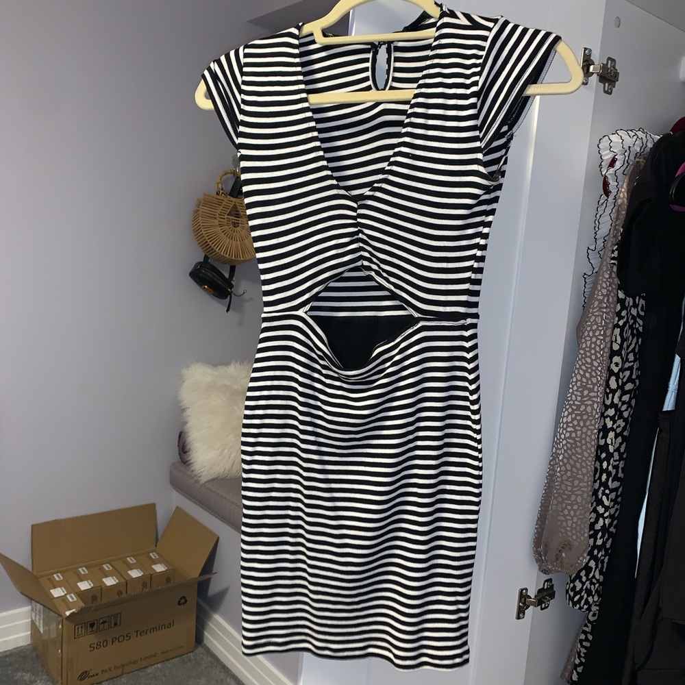olivaceous cut out dress